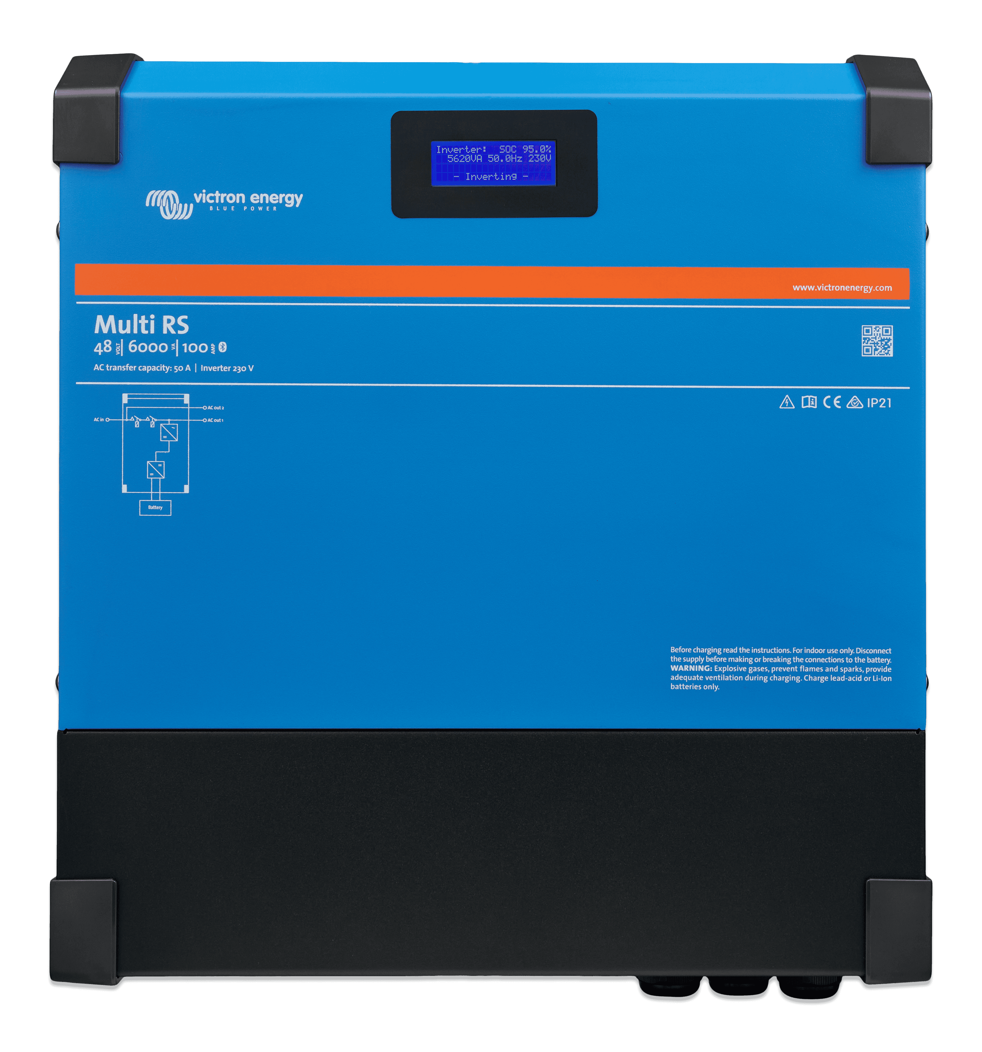 Victron Multi RS 230V 48/6000/100-20 230V 8 Multi20RS2048V206000VA20100A2028Front29
